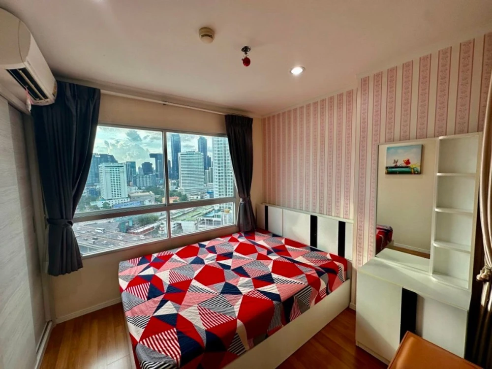 For sale, for rent!! Lumpini Park Condo, Rama 9-Ratchada, 23rd floor, beautiful view, fully furnished, ready to move in immediately, don't miss it!!