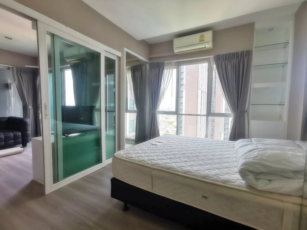 For sale, for rent!! Condo The Key Chaengwattana, 15th floor, Building A, corner room, beautiful room, fully furnished, good price, don't miss it!!