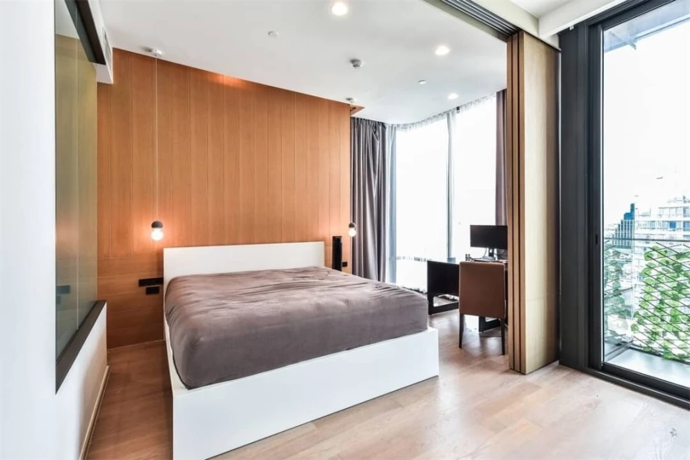 Condo for sale or rent: Ashton Silom. Fully furnished room with built-in furniture and appliances. 22nd floor, Pullman view. Reserve now!