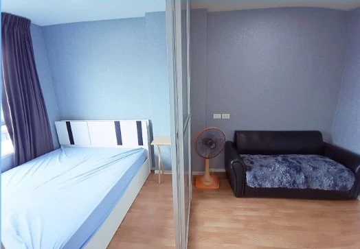 For sale or rent: Lumpini Ville Sukhumvit 76-Bearing, Building A, 6th floor, clear view, no buildings blocking it, fully furnished, hurry and reserve
