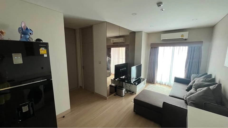 For sale, for rent, Lumpini Suite Din Daeng-Ratchaprarop, 19th floor, front side, open view, good wind, no buildings blocking, spacious room, ready to