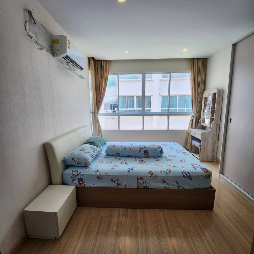 For sale, for rent!! Happy Condo Lat Phrao 101, 4th floor, Building D, nice room, fully furnished, ready to move in, hurry up and book now!!