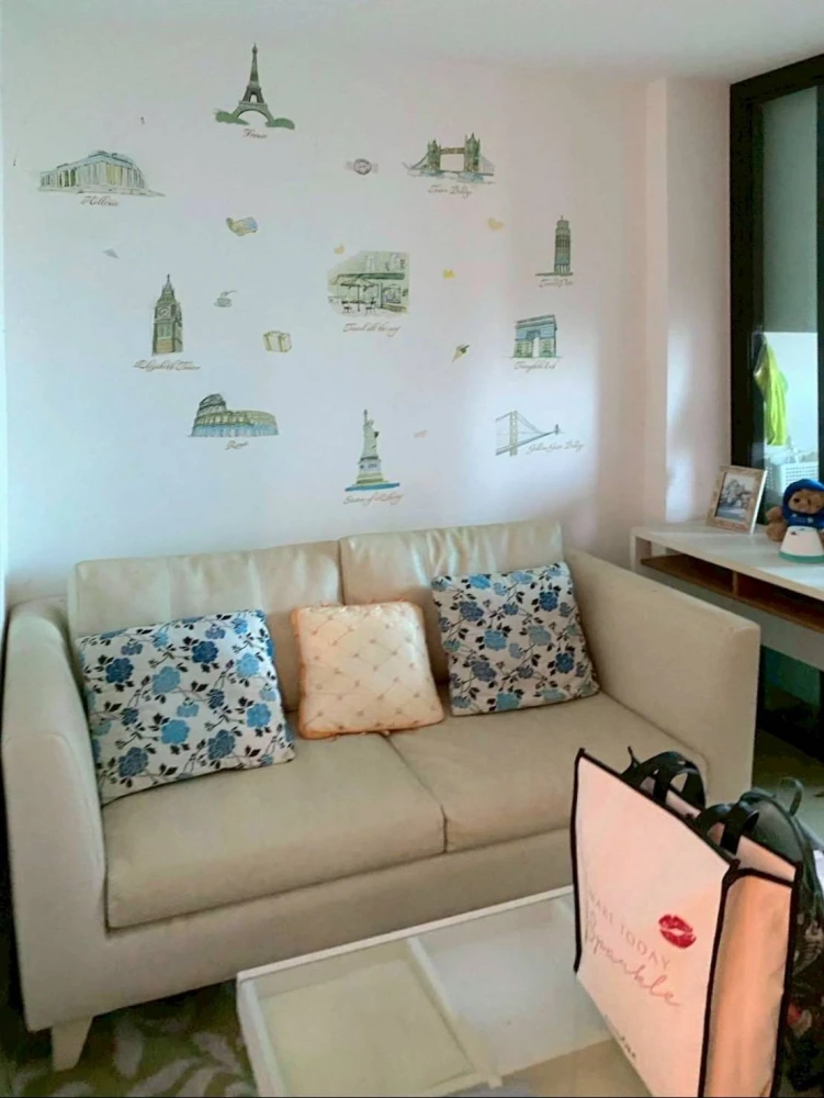 For sale, for rent B Republic Sukhumvit 101/1, 5th floor, pool and garden view, fully furnished room, nice to live in, reserve now!