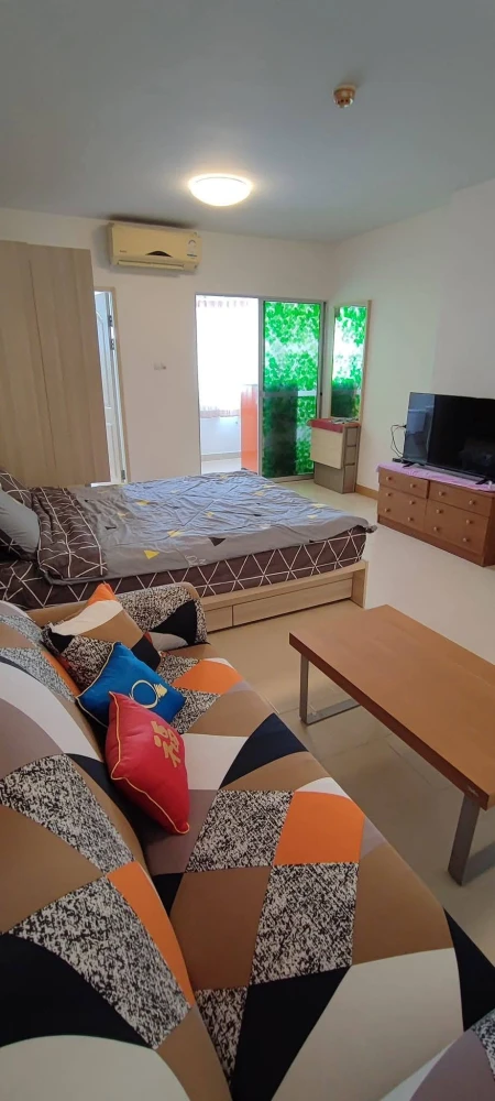 For sale, for rent, City home, Rattanathibet, airy and cool, view of the MRT Purple Line, hurry and reserve before you miss out.