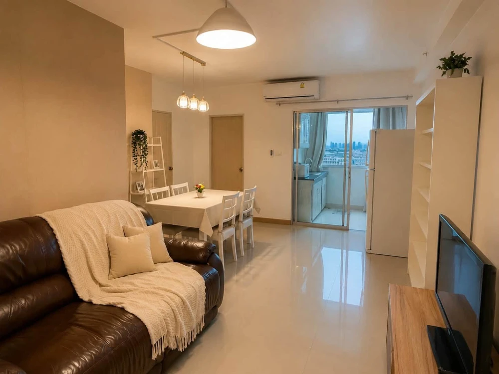 For sale or rent: City Home Sukhumvit 101. Spacious and comfortable rooms with well-divided spaces, unobstructed views, and a closed kitchen to reduce