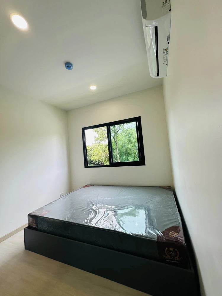 For sale, for rent, D Park Condo Suansear - Sriracha, corner room, not crowded, comes with complete furniture, good like this, don't miss it.