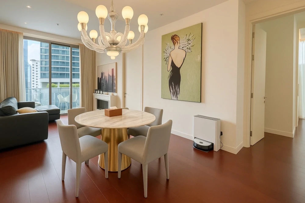 For sale or rent: Khun by Yoo, 8th floor (Thonglor view). Designed by Philippe Starck, this exceptional property is not to be missed.