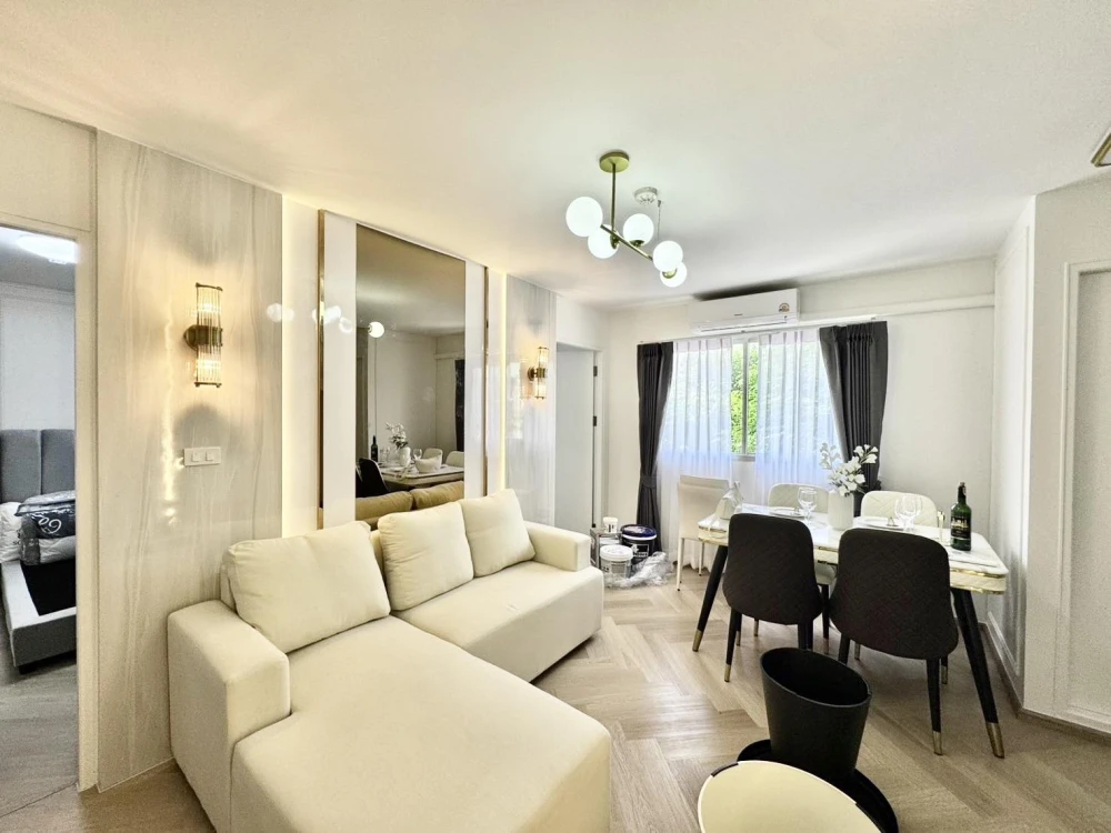 For sale or rent: Lumpini Mixx Thepharak-Srinakarin, beautifully decorated room, minimalist style, fully furnished, reserve now!