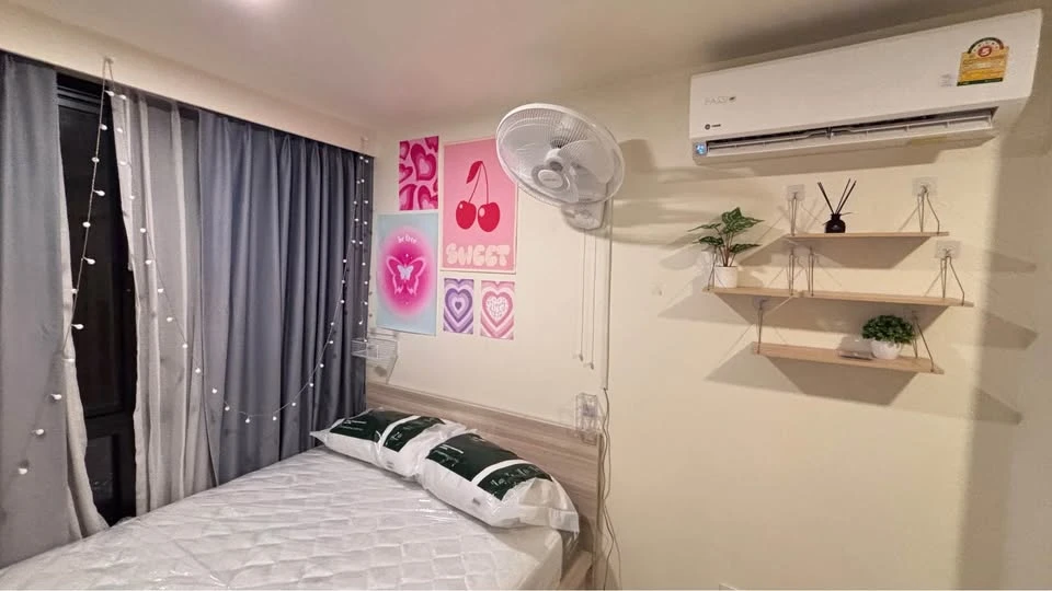 For sale, for rent Maestro 03 Ratchada - rama 9, very private, few units, bedrooms not attached to anyone, very quiet, don't miss it.