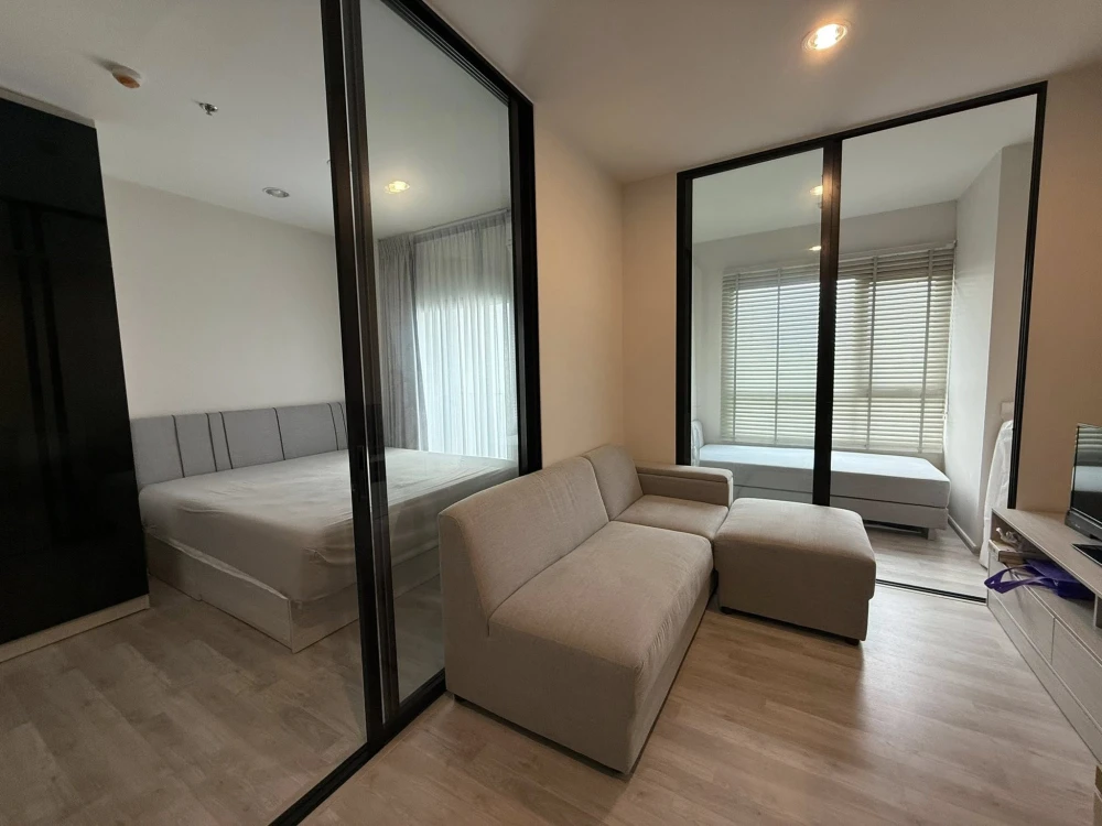 For sale, for rent, Niche Mono Mega Space Bangna, a nice room, lots of usable space, city view from a high floor, good air, can't you book it?