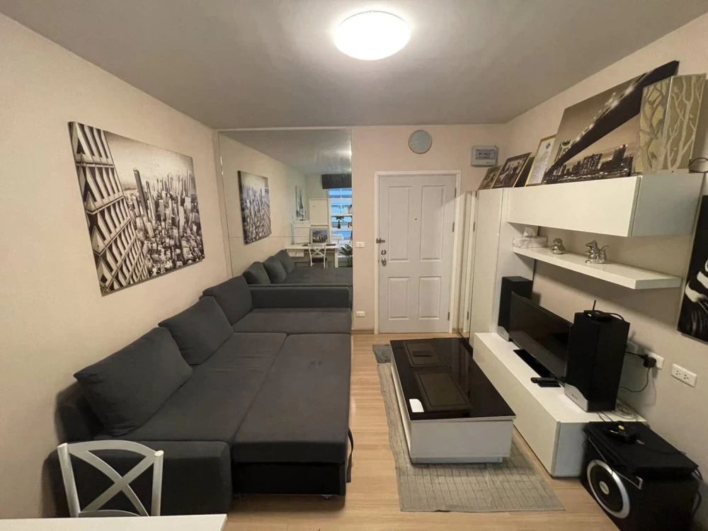 For sale, for rent Plum Condo Nawamin, 6th floor, beautiful room, good location, fully furnished, right side, not connected to any other room, just br