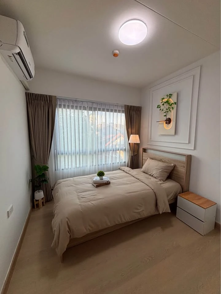 Selling Condolette Ratchada 36, ​​unit 624. Spacious 2-bedroom unit, fully furnished, beautifully decorated, ready to move in immediately.