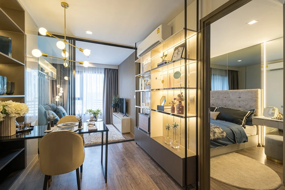 For sale: Aspire Huai Khwang, a nice room, spacious and comfortable, high floor, don't miss out, reserve now+++