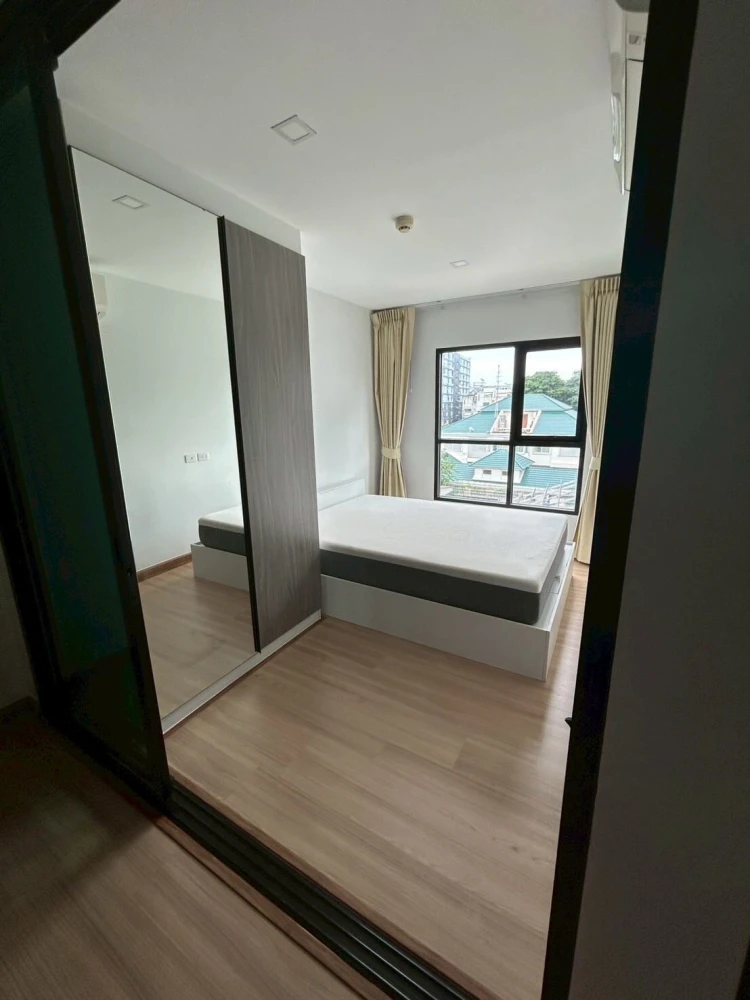 For sale: B-Loft Lite Sukhumvit 107, size 28 sq m., room at the front of the building, no buildings blocking the view, rooms are clearly divided into