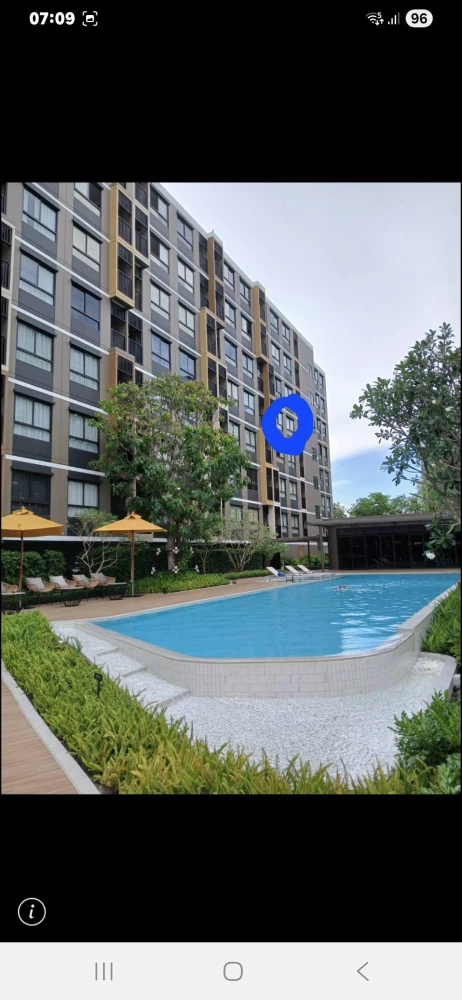 D Condo Air Lat Krabang for sale, pool view room, 5th floor, good location, not hot, hurry and reserve now!