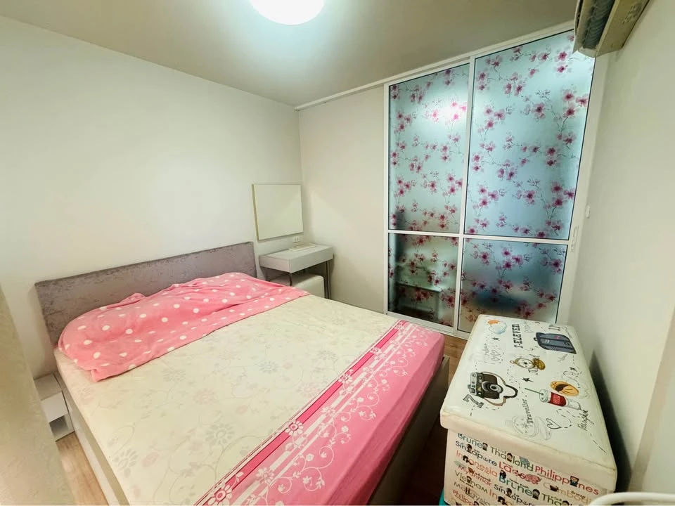 For sale: D Condo Ramkhamhaeng, Building A, 7th floor, very good location, convenient transportation, fully furnished, interested in booking now!