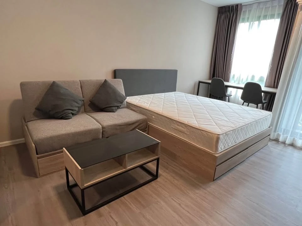 Dcondo Hideaway Rangsit for sale, 1st floor room, decorated with built-in furniture, very neat, very clean, reserve now.
