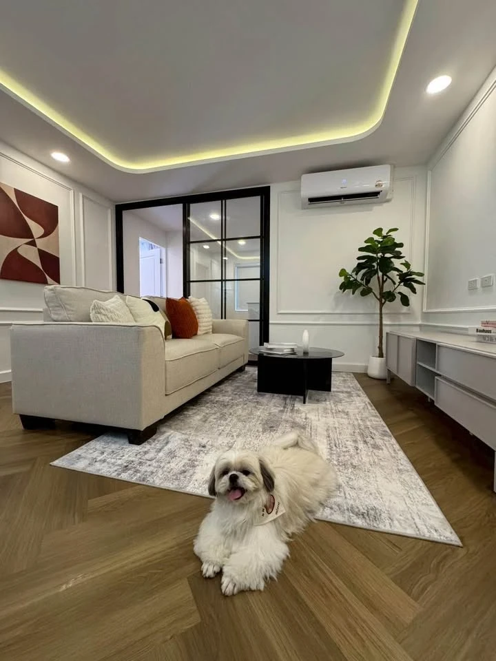 Grand Park Town condo for sale, fully furnished, with a separate kitchen area. Perfect for anyone looking for a pet-friendly condo!