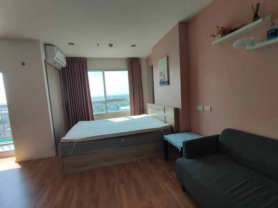 For sale Lumpini Park Phetkasem 98, Building D, 19th floor, fully furnished, ready to move in, city view, great atmosphere, if you don't reserve, you'