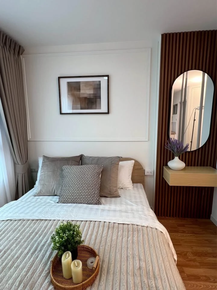 For sale rent Lumpini Ville Onnut - Ladkrabang 2, 2 bedrooms, nice decoration, tone-on-tone, complete amenities, reserve now.