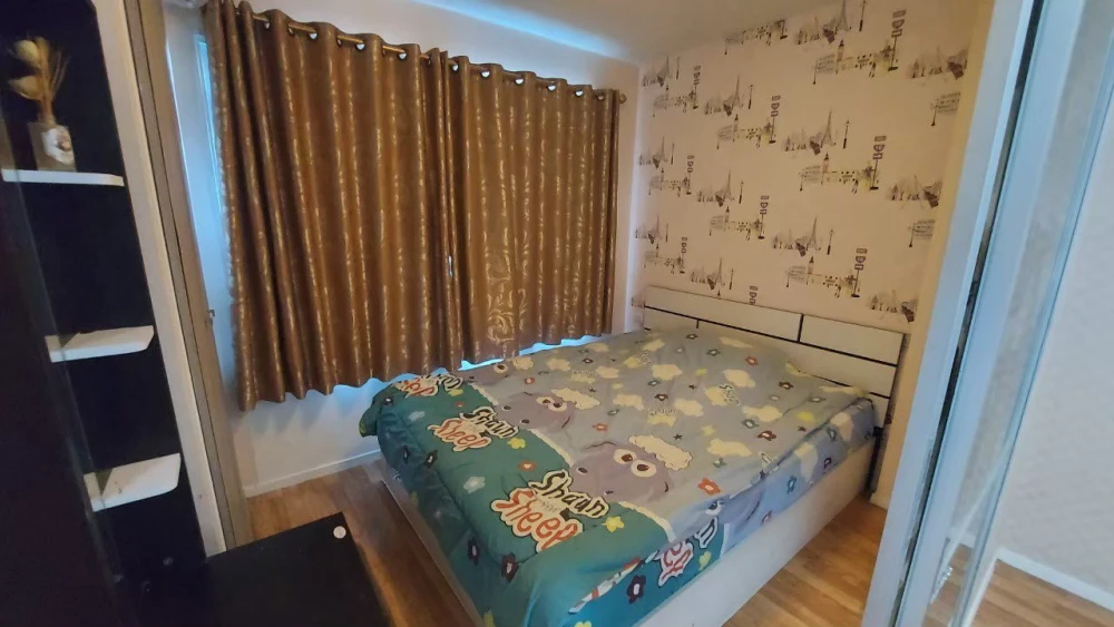 For sale: Lumpini Ville Onnut - Ladkrabang 2, 1 bedroom, 1 bathroom, beautiful wallpaper, fully furnished, reserve now.