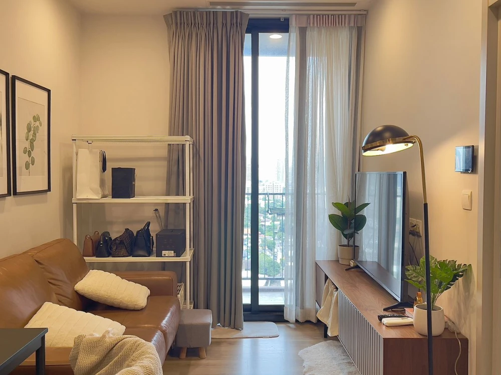 For sale: Oka Haus Sukhumvit 36, 16th floor, beautiful view, open, fully furnished, ready to move in, reserve now.