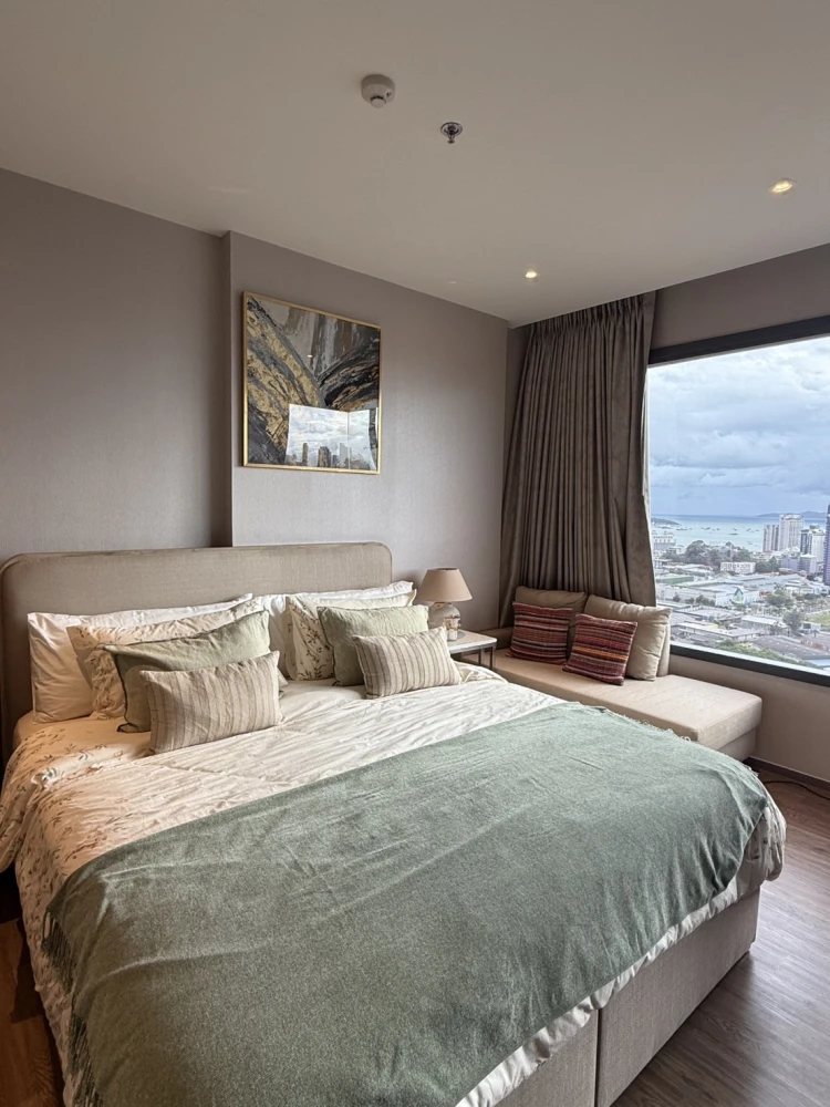 For sale ONCE PATTAYA, ready to move in room, luxuriously decorated, sea view, complete facilities, book now before you miss out++