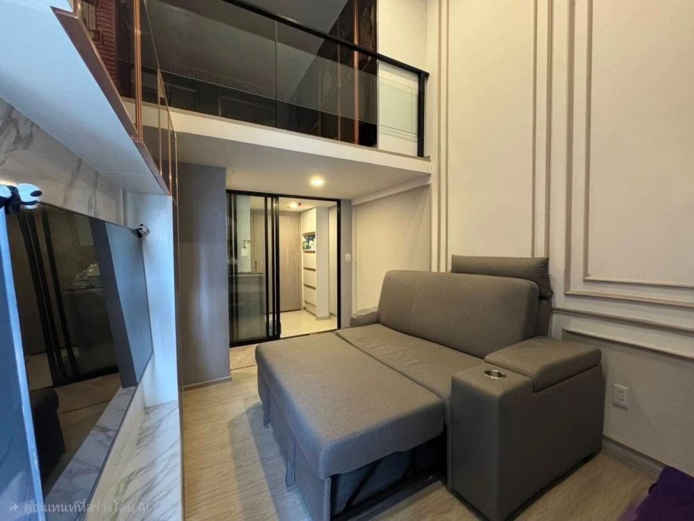 Selling Origin Plug & Play Ramkhamhaeng Triple Station duplex unit (2 floors) with many built-in furniture items. Book now!