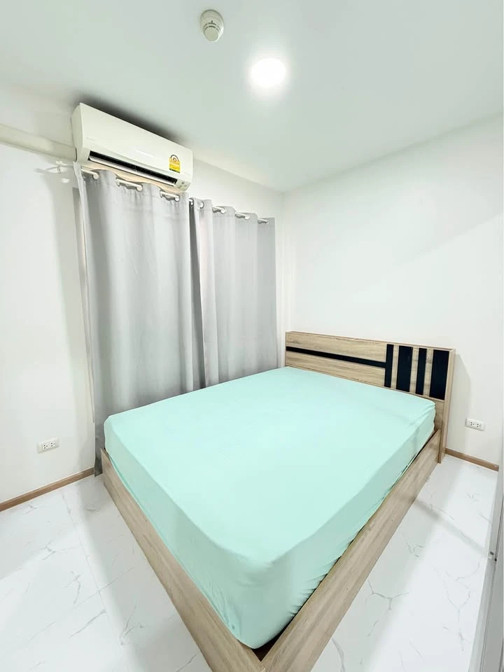 For sale: Plum Condo Bangyai Station, 1st floor. Room location is not the same as other rooms. Very private. The room is cool and comfortable even dur