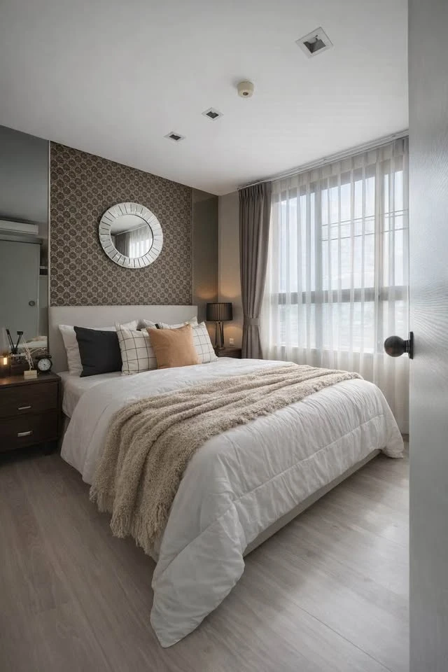 Selling Skyline Rattanathibet, 6th floor, corner unit, fully furnished, beautiful room. Book now! (Hurry!)