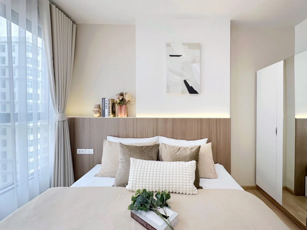 For sale: The BASE Chaengwattana, quality condo, fully functional decoration, built-in headboard. You will regret it if you miss it.