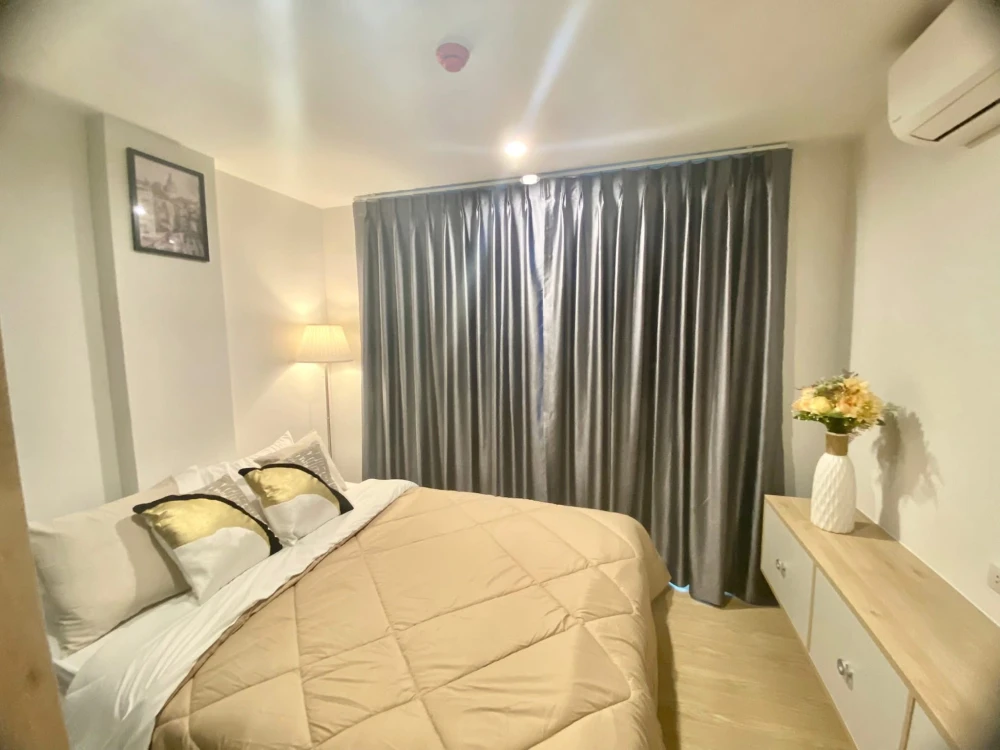 For sale: The Excel Ratchada 18, corner unit with privacy, decorated in a neutral tone, garden view, not hot, fully furnished, reserve now!