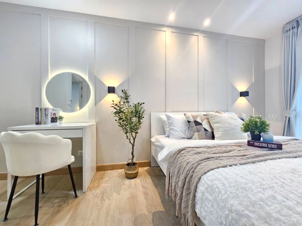 For sale: The Kith Plus Nawamin, beautiful room decorated in clean white tones, fully furnished, all here in one place, book now before you miss out!!