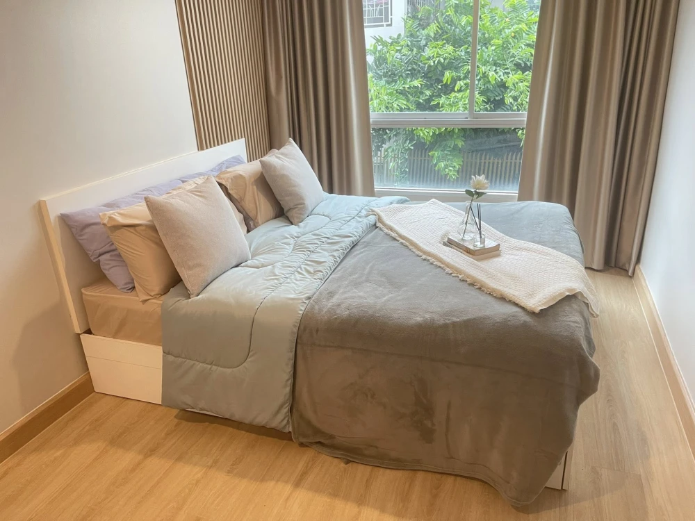 For sale: The Kith Plus Nawamin, 2nd floor, beautifully decorated, airy and comfortable, fully furnished, just bring your suitcase and you can move in