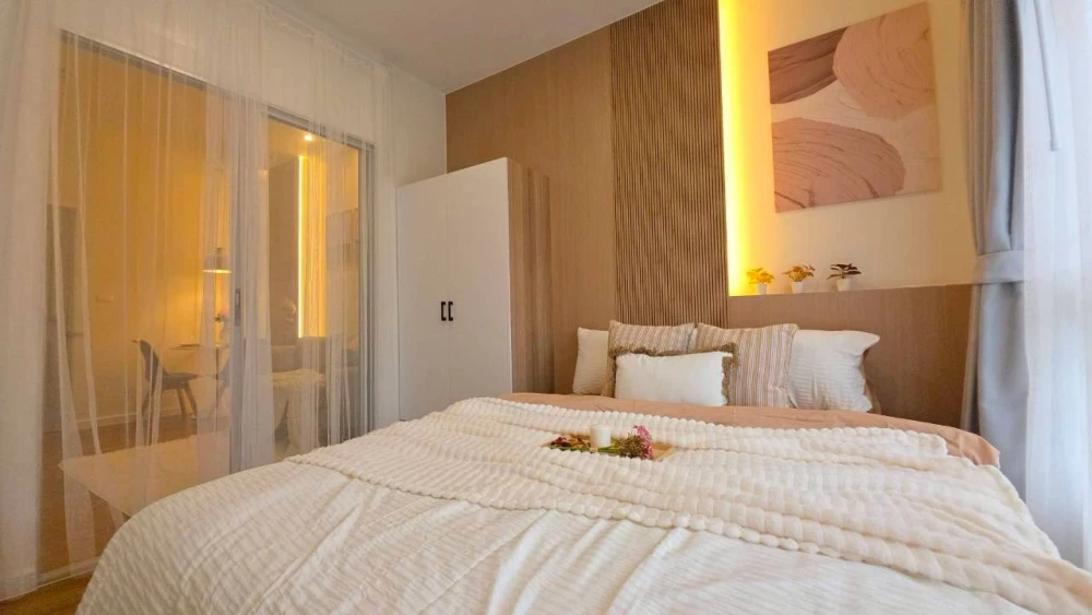For sale: The Kith Sukhumvit 113, 1st floor, Building B, fully furnished, very beautiful, stylish, and very livable.