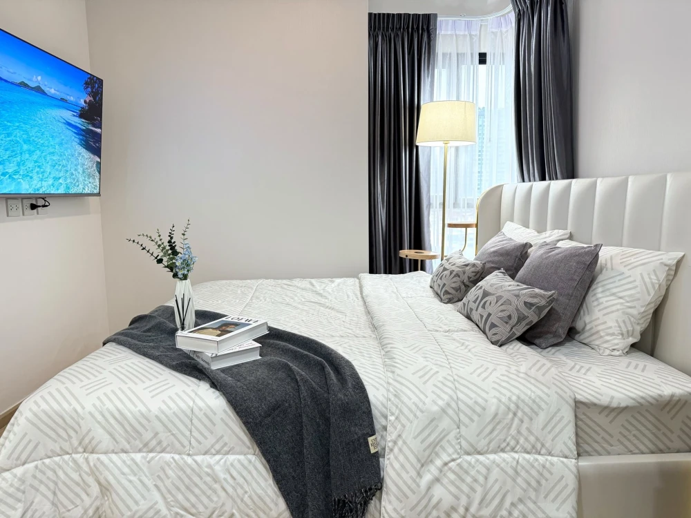 For sale The Tree Sukhumvit 71-Ekkamai, a nice room, spacious, suitable for a family, corner room, good like this, if you don't reserve, you'll miss o