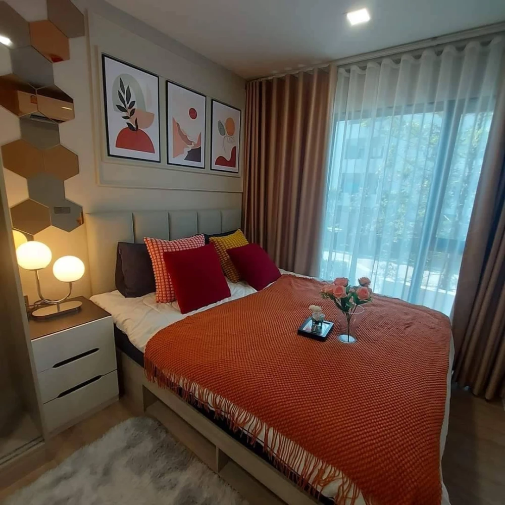 Condo for rent: Atmoz Flow Minburi, 1 bedroom, extra unit, fully furnished, ready to move in. Convenient and complete amenities. Don't miss out!