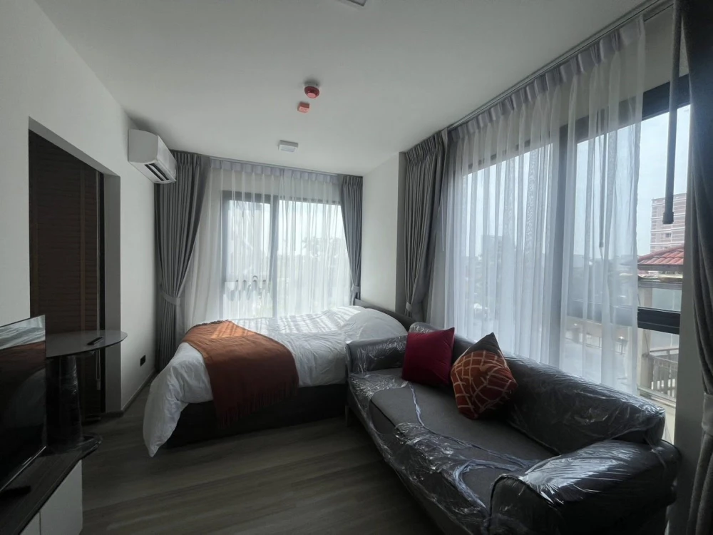 Condo for rent at Chapter One More Kaset. Ready to move in, fully furnished with appliances. Affordable price. Book now!