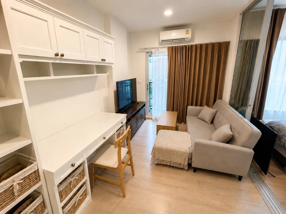 Available for immediate rent: Niche Mono Ramkhamhaeng. Ready to move in, fully furnished with appliances. Don't miss out!