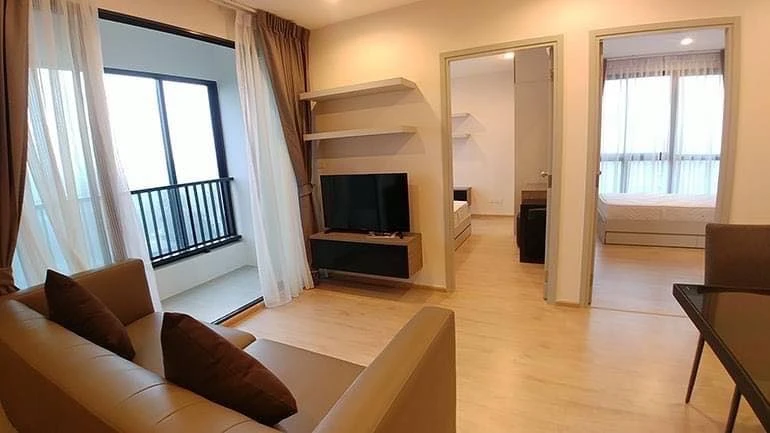 For rent: Ideo Sathorn-Thapra, 2 bedrooms, beautiful room, high floor, beautiful view, fully furnished, ready to move in.