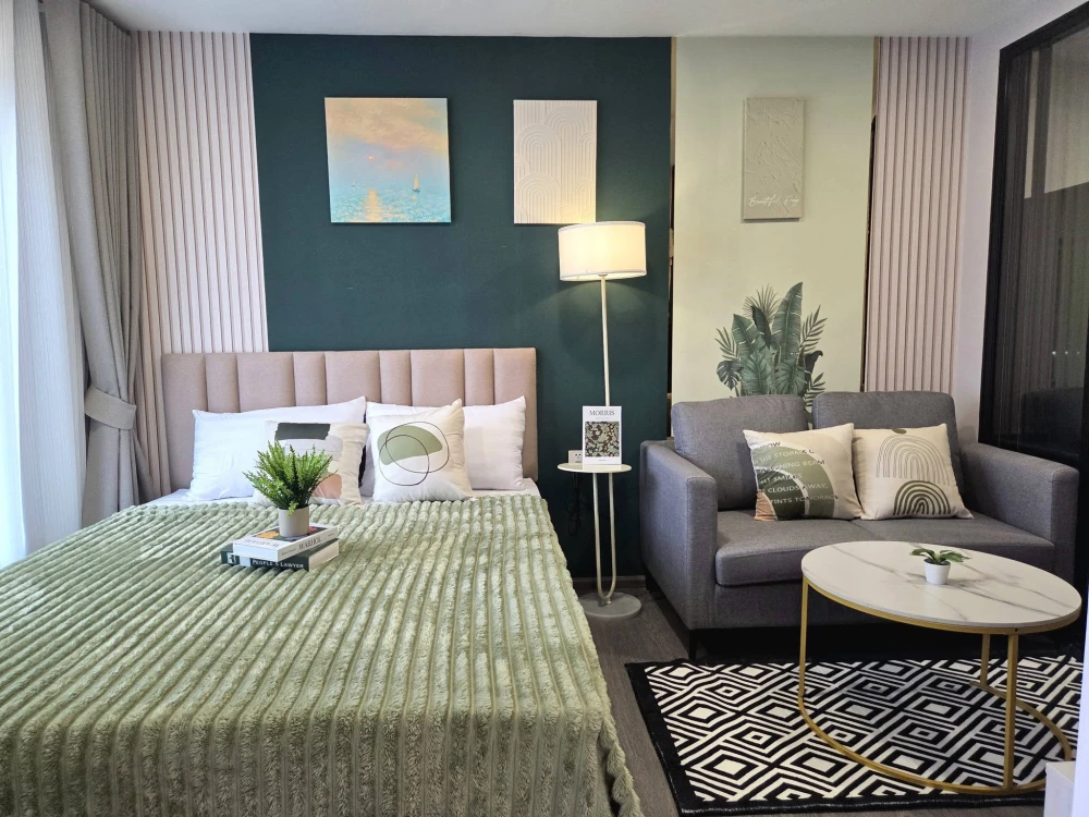 Kave Wonderland condo for rent: "Corner unit, interior view, no direct sunlight all day" (these corner units are rare!). Book now, don't wait!