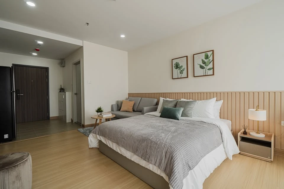 For rent Supalai Veranda Ramkhamhaeng, beautifully decorated room, 17th floor, high view, you must hurry to reserve now.