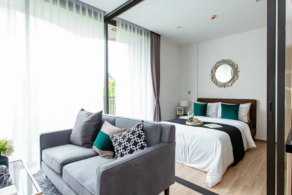 Condo for rent, Kawa House On Nut 77, beautiful room, good location, close to the train, convenient to travel, hurry up and book now!