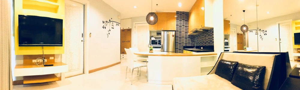 Condo for rent, Baan Klang Krung, Siam-Pathumwan, fully furnished. Ready to move in, convenient transportation, near the train station