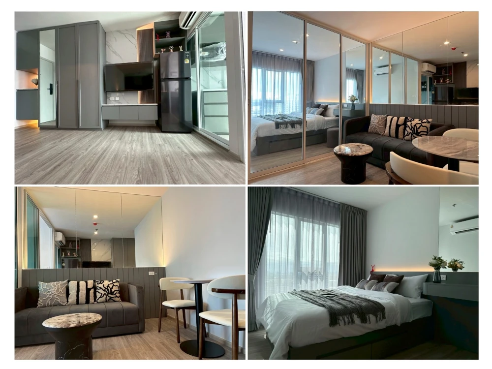 Condo for sale, Regent Home Bangna, Building A, 26th floor, high floor, open view, not blocked, Chao Phraya River curve view, buy now