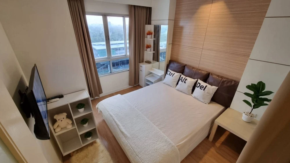 Condo for rent, Lumpini Ville Ramintra - Laksi, good location, next to the train station, near the mall, ready to move in. Hurry up to reserve before it's gone!