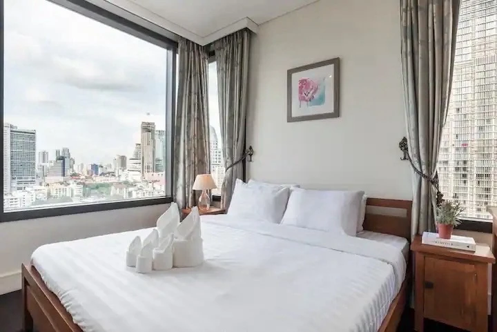 Condo for rent, Aguston Sukhumvit 22, luxury, near the BTS, convenient transportation, hurry up!!