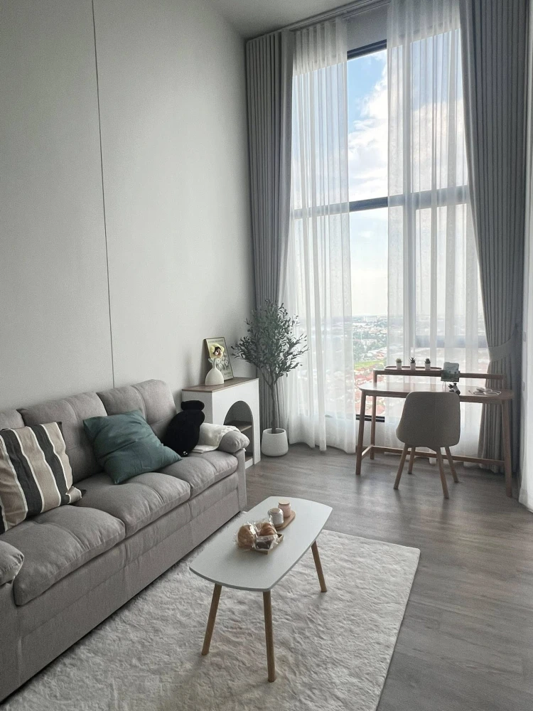 For rent: Condo Origin Plug & Play Nonthaburi Station, 19th floor, high floor layout, this room is the best, book now.