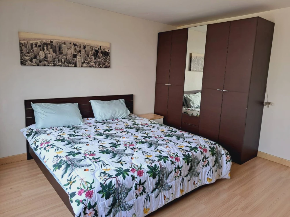 Condo for rent, Happy Park Ploenchit, 2 bedrooms, 1 bathroom, fully furnished, ready to move in, convenient to travel, hurry up