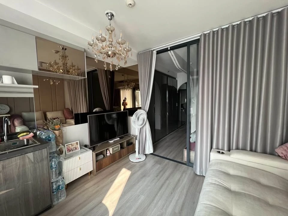 Condo for rent, Ideo Ratchada-Sutthisan, fully furnished, ready to move in Central complete, don't miss it.